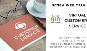 NCSEA Web Talk: Serving Customers in a New Virtual World